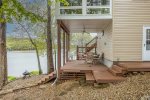 Lakeside of House / Lower and Upper Level Decks